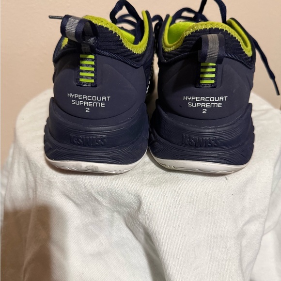 K-Swiss Navy and Lime Athletic Shoes - Picture 3 of 5